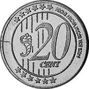 Russia 20 Euro Cent (Caucasia Chechnya Fantasy Pattern) X# Pn5 20 CENT PROVE PROVA PROBE TEST ESSAI coin reverse Russia 20 Euro Cent (Caucasia Chechnya Fantasy Pattern) X# Pn5 20 CENT PROVE PROVA PROBE TEST ESSAI coin reverse