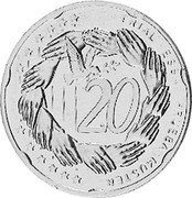 Portugal 20 Euro Cent (Fantasy Pattern) X# Pn5 20 TRIAL ESSAI PRUEBA coin reverse Portugal 20 Euro Cent (Fantasy Pattern) X# Pn5 20 TRIAL ESSAI PRUEBA coin reverse
