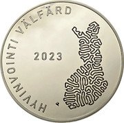 Finland 20 Euro (Health and Social Services) HYVINVOINTI VÄLFÄRD 2023 coin reverse