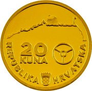 Croatia 20 Kuna 300th Anniversary of Alka Tournament in Sinj 2015 Proof KM# 105 20 KUNA REPUBLIKA HRVATSKA coin obverse