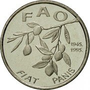 Croatia 20 Lipa 50 Years of FAO. Olive 1995 KM# 18 FAO KK 1945. 1995. FIAT PANIS coin reverse Croatia 20 Lipa 50 Years of FAO. Olive 1995 KM# 18 FAO KK 1945. 1995. FIAT PANIS coin reverse