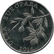 Croatia 20 Lipa Circulation Coin. Olive 2016 KM# 17 OLEA EUROPAEA KK 1998. coin reverse Croatia 20 Lipa Circulation Coin. Olive 2016 KM# 17 OLEA EUROPAEA KK 1998. coin reverse