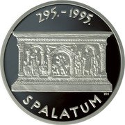 Croatia 200 Kuna 1700th Anniversary of City of Split 1995 Proof KM# 51 295.-1995. SPALATUM KH coin reverse Croatia 200 Kuna 1700th Anniversary of City of Split 1995 Proof KM# 51 295.-1995. SPALATUM KH coin reverse