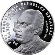 Croatia 200 Kuna First Croatian President dr. Franjo Tudman 1997 Proof KM# 60 PRVI PREDSJEDNIK REPUBLIKE HRVATSKE DR. FRANJO TUĐMAN 14. SVIBNJA 1922. coin reverse Croatia 200 Kuna First Croatian President dr. Franjo Tudman 1997 Proof KM# 60 PRVI PREDSJEDNIK REPUBLIKE HRVATSKE DR. FRANJO TUĐMAN 14. SVIBNJA 1922. coin reverse