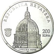 Croatia 200 Kuna 300th Anniversary of the Birth of Ruder Josip Boskovic 2011 Proof KM# 99 REPUBLIKA HRVATSKA 200 KUNA CYPOLADIS PIETRO coin obverse Croatia 200 Kuna 300th Anniversary of the Birth of Ruder Josip Boskovic 2011 Proof KM# 99 REPUBLIKA HRVATSKA 200 KUNA CYPOLADIS PIETRO coin obverse