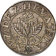 Croatia 25 Banica (Pattern) NEZ DRŽ HRVATSKA 19 41 coin obverse Croatia 25 Banica (Pattern) NEZ DRŽ HRVATSKA 19 41 coin obverse