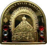 Cook Islands 25 Dollars Papal Visit to Mariazell 2007 Proof BENEDICT XVI IN MARIAZELL 2007 coin reverse Cook Islands 25 Dollars Papal Visit to Mariazell 2007 Proof BENEDICT XVI IN MARIAZELL 2007 coin reverse