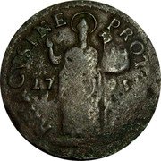 Croatia 3 Soldi Poludinaric 1795 KM# 22 PROT REIP RHACVSINE coin obverse Croatia 3 Soldi Poludinaric 1795 KM# 22 PROT REIP RHACVSINE coin obverse