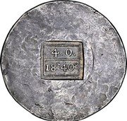 Croatia 4 Ounce (18 Francs-40 Centimes) (Pattern) KM# Pn2 4.0. 18F. 40 C. coin reverse Croatia 4 Ounce (18 Francs-40 Centimes) (Pattern) KM# Pn2 4.0. 18F. 40 C. coin reverse