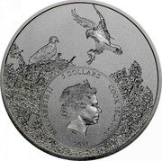 Cook Islands 5 Dollars (American State Animal. Florida. Panther) 2021 5 DOLLARS COOK ISLANDS ELIZABETH II coin obverse