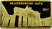 Fiji 5 Dollars (Brandenburg Gate) BRANDENBURG GATE 2017 coin reverse