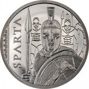 Cook Islands 5 Dollars Elizabeth II Sparta 2023  Proof SPARTA coin reverse Cook Islands 5 Dollars Elizabeth II Sparta 2023  Proof SPARTA coin reverse