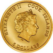 Cook Islands 5 Dollars Elizabeth II Sydney 2023 Proof ELIZABETH II COOK ISLANDS IRB 5 DOLLARS coin obverse Cook Islands 5 Dollars Elizabeth II Sydney 2023 Proof ELIZABETH II COOK ISLANDS IRB 5 DOLLARS coin obverse