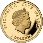 Cook Islands 5 Dollars Elizabeth II Unified Nations 2021  Proof ELIZABETH II COOK ISLANDS IRB 5 DOLLARS coin obverse