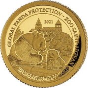 Fiji 5 Dollars (Global Panda Protection. Saint Aignan Zoo) 2021 GLOBAL PANDA PROTECTION - ZOO SAINT AIGNAN 1/100 OZ .9999 FINEST GOLD coin reverse Fiji 5 Dollars (Global Panda Protection. Saint Aignan Zoo) 2021 GLOBAL PANDA PROTECTION - ZOO SAINT AIGNAN 1/100 OZ .9999 FINEST GOLD coin reverse