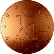 Croatia 5 Euro Cent Circulation Coin 2023 KM# 137 HRVATSKA 2023. coin obverse Croatia 5 Euro Cent Circulation Coin 2023 KM# 137 HRVATSKA 2023. coin obverse