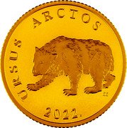 Croatia 5 Kuna (Brown Bear) KM# 132 URSUS ARCTOS KK 2022. coin reverse Croatia 5 Kuna (Brown Bear) KM# 132 URSUS ARCTOS KK 2022. coin reverse