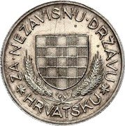 Croatia 5 Kuna (Independence Conmemoration Pattern) KM# Pn7 ZA NEZAVISNU DRŽAVU HRVATSKU coin obverse Croatia 5 Kuna (Independence Conmemoration Pattern) KM# Pn7 ZA NEZAVISNU DRŽAVU HRVATSKU coin obverse