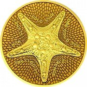 Cook Islands 50 Dollars Elizabeth II Gold Star 2021  COOK ISLANDS GOLD STAR FINE GOLD .9999 1/2 OUNCE 50 DOLLARS coin reverse
