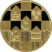 Croatia 500 Kuna 5th Anniversary of Independence 1995 Proof KM# 32 coin reverse Croatia 500 Kuna 5th Anniversary of Independence 1995 Proof KM# 32 coin reverse