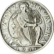 Croatia 500 Kuna (Pattern) KM# Pn35 NEZ DRZ HRVATSKA 1941 coin obverse Croatia 500 Kuna (Pattern) KM# Pn35 NEZ DRZ HRVATSKA 1941 coin obverse
