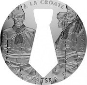 Croatia 6 Euro (Necktie) 2023 6 EURO À LA CROATE REPUBLIKA HRVATSKA coin obverse Croatia 6 Euro (Necktie) 2023 6 EURO À LA CROATE REPUBLIKA HRVATSKA coin obverse