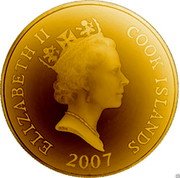 Cook Islands Four Dollars Dolphins 2007 ELIZABETH II COOK ISLANDS RDM coin obverse Cook Islands Four Dollars Dolphins 2007 ELIZABETH II COOK ISLANDS RDM coin obverse