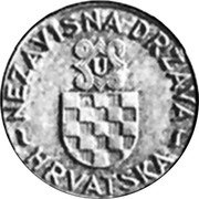 Croatia Kuna Kingdom Coinage 1941 KM# 1 NEZAVISNA DRŽAVA HRVATSKA U coin obverse Croatia Kuna Kingdom Coinage 1941 KM# 1 NEZAVISNA DRŽAVA HRVATSKA U coin obverse
