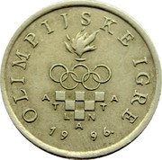 Croatia Kuna Atlanta Olympic Games 1996 KM# 40 OLIMPIJSKE IGRE A T L A N T A 19 96. coin reverse Croatia Kuna Atlanta Olympic Games 1996 KM# 40 OLIMPIJSKE IGRE A T L A N T A 19 96. coin reverse