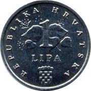 Croatia Lipa Circulation Coin. Corn 2006 KM# 12 REPUBLIKA HRVATSKA 1 LIPA coin obverse Croatia Lipa Circulation Coin. Corn 2006 KM# 12 REPUBLIKA HRVATSKA 1 LIPA coin obverse