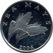 Croatia Lipa Circulation Coin. Corn 2006 KM# 12 ZEA MAYS 2008. KK coin reverse Croatia Lipa Circulation Coin. Corn 2006 KM# 12 ZEA MAYS 2008. KK coin reverse