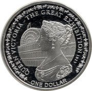 Fiji One Dollar 190th Anniversary of the Victoria Exposition 2010  QUEEN VICTORIA THE GREAT EXIBITION 1815 ONE DOLLAR coin reverse Fiji One Dollar 190th Anniversary of the Victoria Exposition 2010  QUEEN VICTORIA THE GREAT EXIBITION 1815 ONE DOLLAR coin reverse