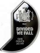 Fiji One Dollar (Captain America: Civil War. Part 2) ONE OUNCE AG 999 FIJI ONE DOLLAR 2016 UNITED WE STAND coin obverse Fiji One Dollar (Captain America: Civil War. Part 2) ONE OUNCE AG 999 FIJI ONE DOLLAR 2016 UNITED WE STAND coin obverse
