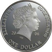 Cook Islands One Dollar (History of Asia - Alexander Csoma De Koros.) 20 06 IRB ELIZABETH II COOK ISLANDS ONE DOLLAR coin obverse Cook Islands One Dollar (History of Asia - Alexander Csoma De Koros.) 20 06 IRB ELIZABETH II COOK ISLANDS ONE DOLLAR coin obverse