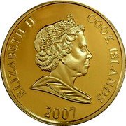 Cook Islands One Dollar (King Charles II) ELIZABETH II COOK ISLANDS 2007 coin obverse Cook Islands One Dollar (King Charles II) ELIZABETH II COOK ISLANDS 2007 coin obverse