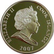 Cook Islands One Dollar (King Henry VIII) ELIZABETH II COOK ISLANDS 2007 coin obverse Cook Islands One Dollar (King Henry VIII) ELIZABETH II COOK ISLANDS 2007 coin obverse