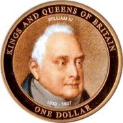 Cook Islands One Dollar (King William IV) WILLIAM IV 1830-1837 KINGS AND QUEENS OF BRITAIN ONE DOLLAR coin reverse Cook Islands One Dollar (King William IV) WILLIAM IV 1830-1837 KINGS AND QUEENS OF BRITAIN ONE DOLLAR coin reverse