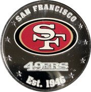 Fiji One Dollar (NFL. Saint Francisco 49ERS) SAN FRANCISCO 49ERS EST. 1946 coin reverse Fiji One Dollar (NFL. Saint Francisco 49ERS) SAN FRANCISCO 49ERS EST. 1946 coin reverse
