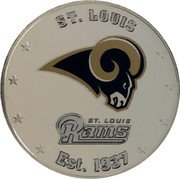 Fiji One Dollar (NFL. Saint Louis Rams) ST. LOUIS RAMS EST. 1937 coin reverse Fiji One Dollar (NFL. Saint Louis Rams) ST. LOUIS RAMS EST. 1937 coin reverse