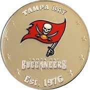 Fiji One Dollar (NFL. Tampa Bay Buccaneers) TAMPA BAY TAMPA BUCANEERS EST. 1976 coin reverse Fiji One Dollar (NFL. Tampa Bay Buccaneers) TAMPA BAY TAMPA BUCANEERS EST. 1976 coin reverse