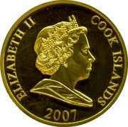 Cook Islands One Dollar (Year of the 3 Kings - 1936) ELIZABETH II COOK ISLANDS 2007 coin obverse Cook Islands One Dollar (Year of the 3 Kings - 1936) ELIZABETH II COOK ISLANDS 2007 coin obverse