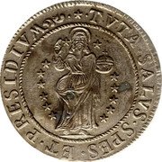 Croatia Scudo St. Blaze 1748 KM# 11 TVTA SALVS SPES ET PRESIDIVM coin reverse Croatia Scudo St. Blaze 1748 KM# 11 TVTA SALVS SPES ET PRESIDIVM coin reverse