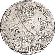 Croatia Tallero St. Blaze 1731 KM# 16 DIVINA PER TE OPE S B coin obverse Croatia Tallero St. Blaze 1731 KM# 16 DIVINA PER TE OPE S B coin obverse