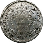 Croatia Tallero Novi Vizlin 1752 KM# 18 DVCAT ET SEM REIP RHAC 1752 G.B. coin reverse Croatia Tallero Novi Vizlin 1752 KM# 18 DVCAT ET SEM REIP RHAC 1752 G.B. coin reverse