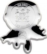 Fiji Two Dollars (Marvel Mini Hero. Iron Man) FIJI 2021 REREVAKA NA KALOU KA DOKA NA TUI 1OZ 999 AG ©MARVEL TWO DOLLARS coin obverse Fiji Two Dollars (Marvel Mini Hero. Iron Man) FIJI 2021 REREVAKA NA KALOU KA DOKA NA TUI 1OZ 999 AG ©MARVEL TWO DOLLARS coin obverse