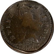USA 1/2 Penny (Liberty Seated Right) ETLIB INDE 1785 coin reverse USA 1/2 Penny (Liberty Seated Right) ETLIB INDE 1785 coin reverse