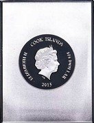 Cook Islands 1/4 Dollar (Elizabeth II Girl with a Pearl Earring) ELIZABETH II COOK ISLANDS 1/4 DOLLAR IRB 2015 coin obverse