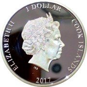 Cook Islands 1 Dollar (65th anniversary of The Coronation) ELIZABETH II 1 DOLLAR COOK ISLANDS IRB 2017 coin obverse Cook Islands 1 Dollar (65th anniversary of The Coronation) ELIZABETH II 1 DOLLAR COOK ISLANDS IRB 2017 coin obverse