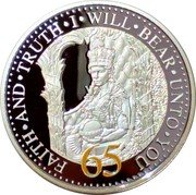 Cook Islands 1 Dollar (65th anniversary of The Coronation) FAITH AND TRUTH I WILL BEAR UNTO YOU 65 coin reverse Cook Islands 1 Dollar (65th anniversary of The Coronation) FAITH AND TRUTH I WILL BEAR UNTO YOU 65 coin reverse