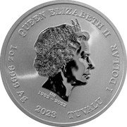 Tuvalu 1 Dollar (Apollo) QUEEN ELIZABETH II IRB 1952 - 2022 1OZ 9999 AG 2023 TUVALU 1 DOLLAR coin obverse Tuvalu 1 Dollar (Apollo) QUEEN ELIZABETH II IRB 1952 - 2022 1OZ 9999 AG 2023 TUVALU 1 DOLLAR coin obverse